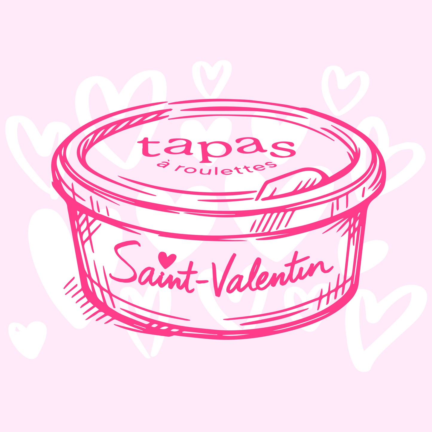 Menu Saint Valentin (entrée plat dessert) pour 2 personnes