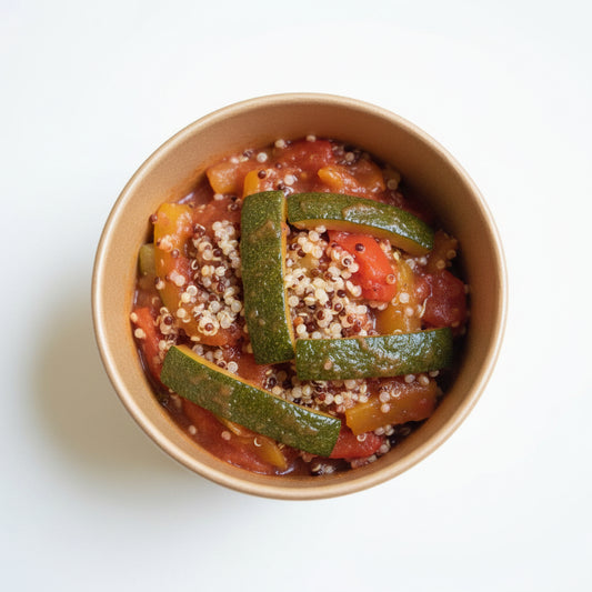 Bouillon épicé aux légumes et au quinoa