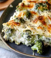 Lasagne au poulet et brocolis