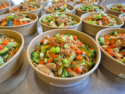 Nouilles sautées au bœuf et légumes croquants