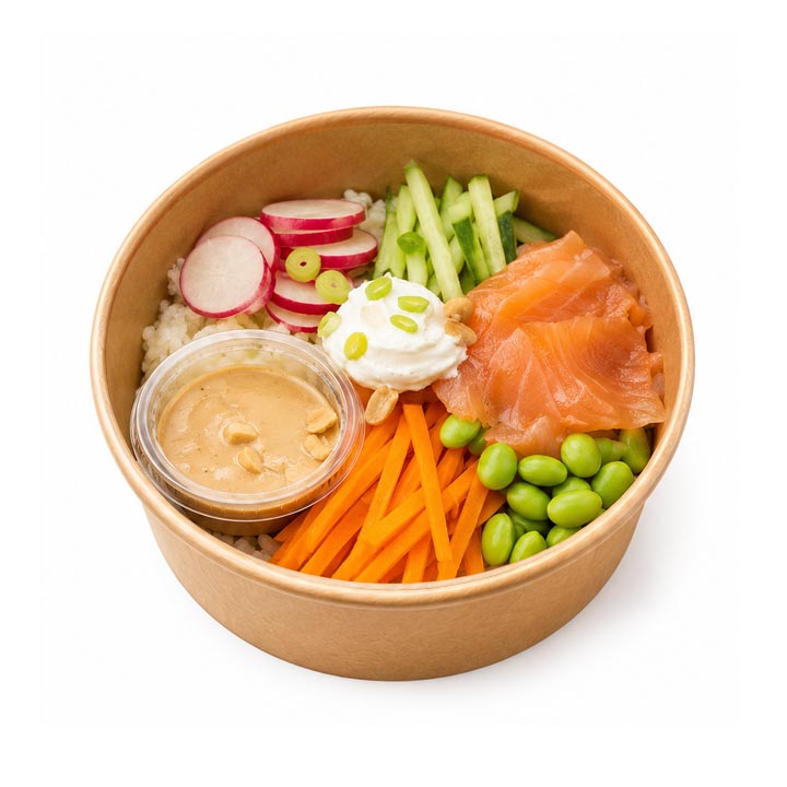 Poke bowl au saumon
