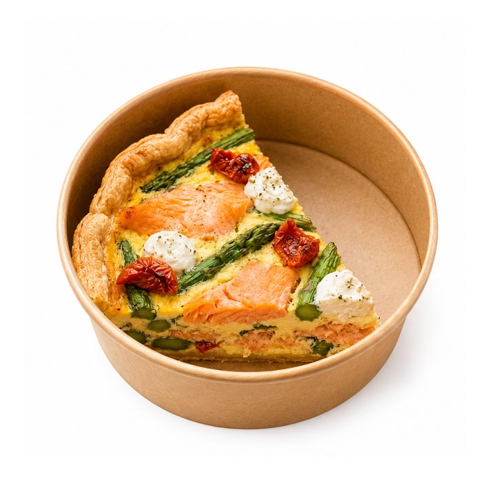 Quart de quiche au saumon (+/-330g)