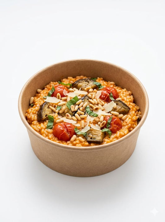 Risotto crème de poivrons rouges