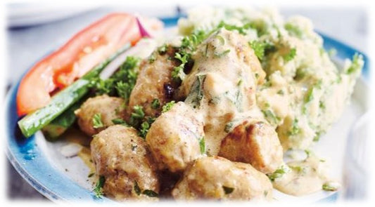 Boulettes suédoises, purée de persil, champignons - Mardi 16/09