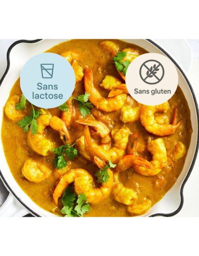 Curry de crevettes aux ananas