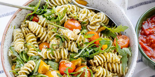 Salade de pâtes froides végétarienne aux légumes grillés et pesto maison - Mercredi 17/09