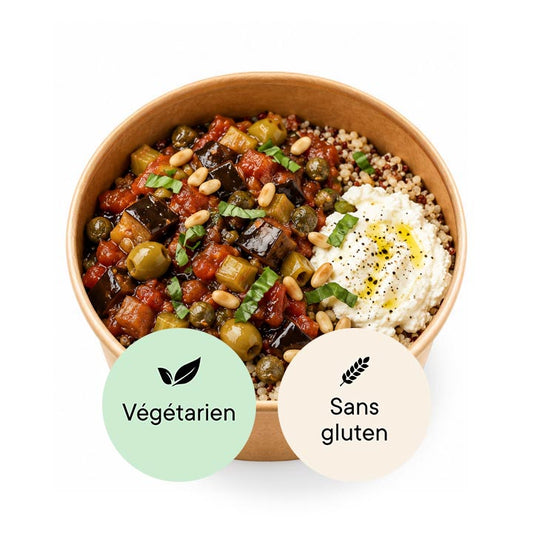 Caponata aux aubergines et céleri