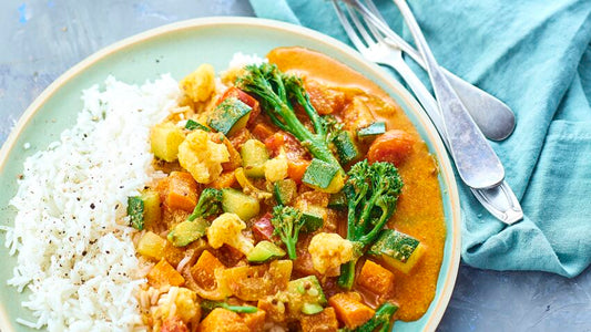 Mercredi 24/09 : curry jaune de légumes au lait de coco, cacahuètes