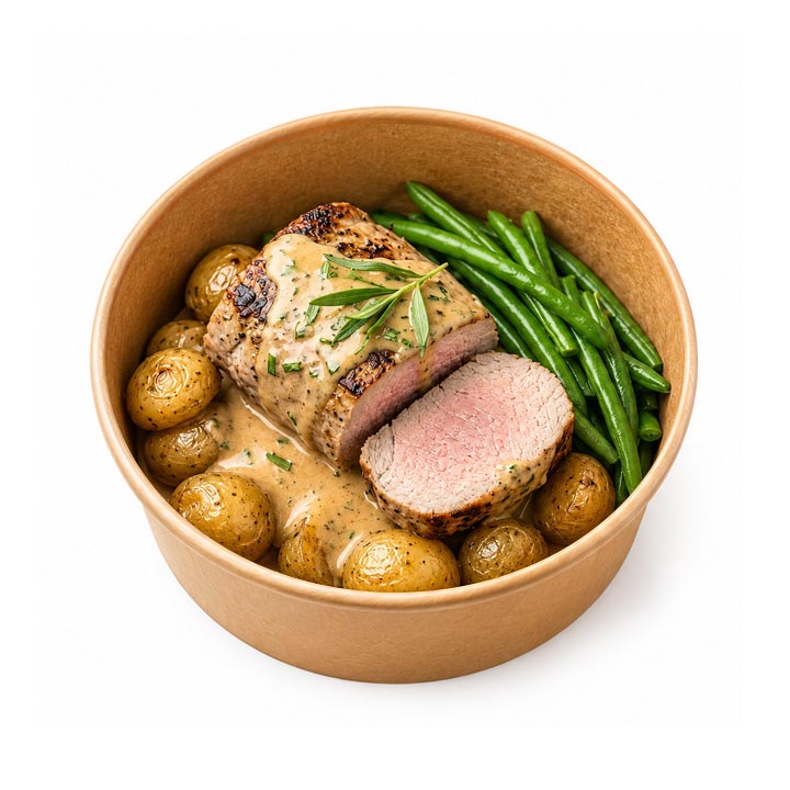 Filet pur de porc à l'estragon
