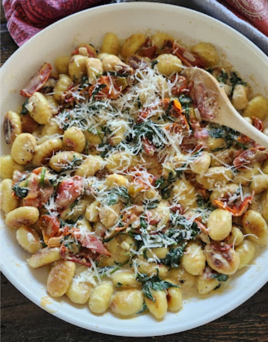 Gnocchis à la crème de ricotta et tomates séchées