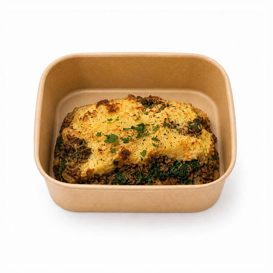 Hachis parmentier épinards et stoemp de carottes