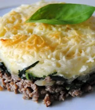 Hachis parmentier épinards et stoemp de carottes