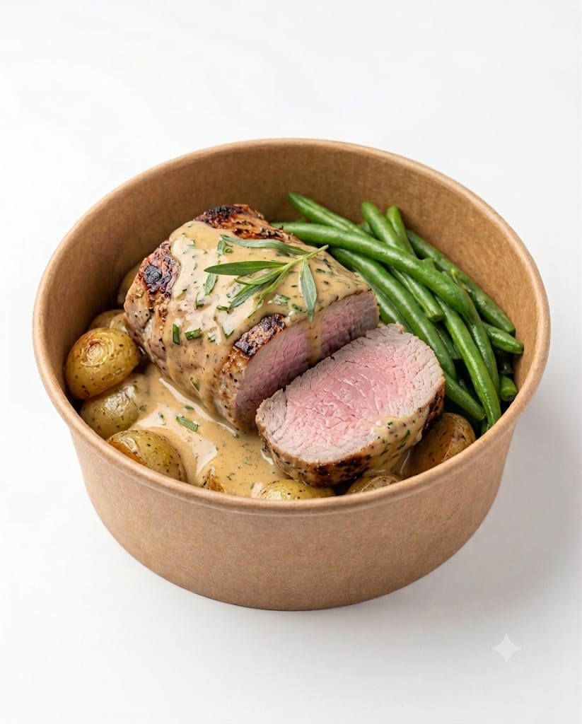 Filet pur de porc à l'estragon