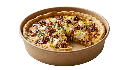 Quart de quiche  au chèvre  (1/4=+/- 330g)