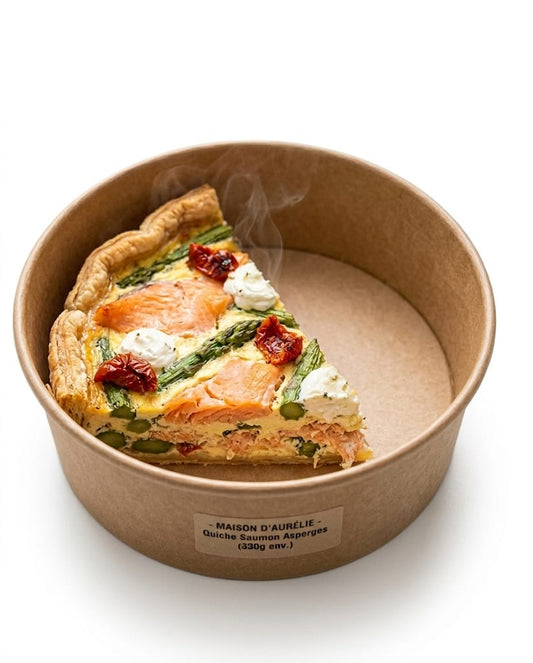 Quart de quiche au saumon (+/-330g)