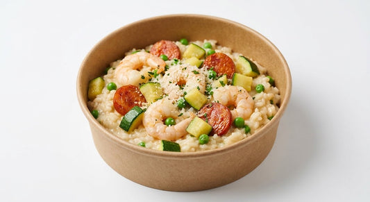 Risotto aux scampis et chorizo
