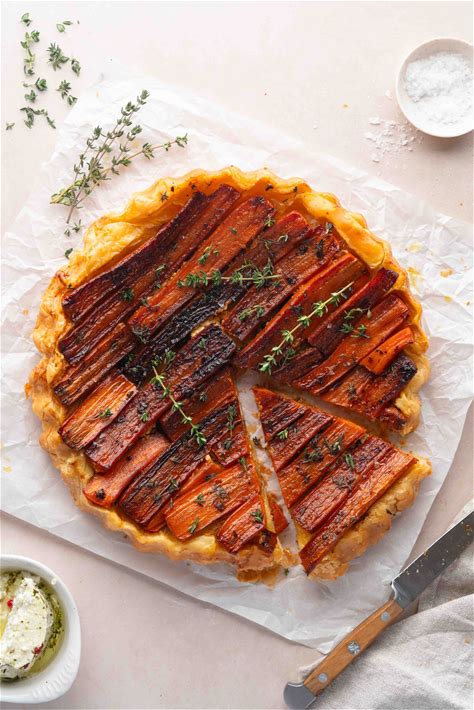 Tarte tatin aux carottes rôties (1 portion = 1/2 tarte)