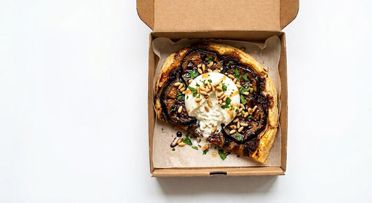 Tarte tatin à l'aubergine (1 portion = 1/2 tarte)